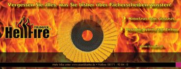 Preview: Trimfix Hellfire Fächerschleifscheibe 125 x 22,2 mm K 40/60
