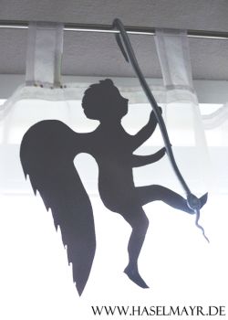 Hänge-Engel silber groß