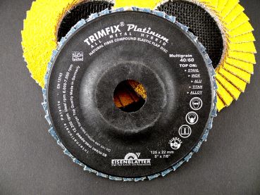 Preview: Trimfix Hellfire Fächerschleifscheibe 125 x 22,2 mm K 40/60