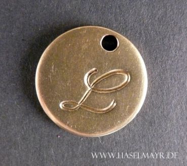 Messing klein: Buchstabe "L"