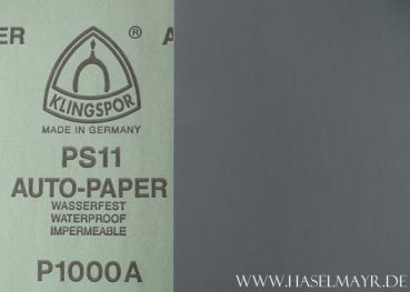 Schleifpapier Körnung 1000