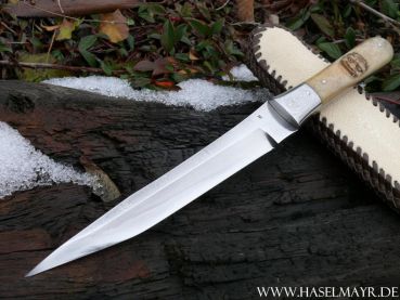 Preview: Tanto mit geschnitzem Oki - VERKAUFT! Dieses Messer können wir jederzeit für Sie anfertigen!