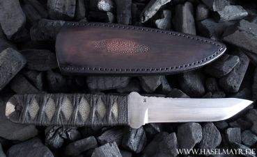 Preview: Tanto mit Wicklung VERKAUFT! Dieses Messer können wir jederzeit für Sie anfertigen!