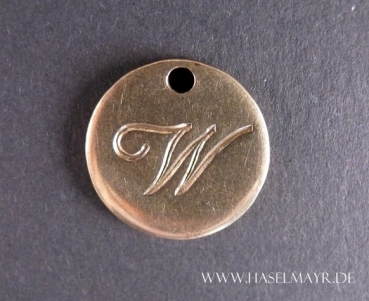 Messing klein: Buchstabe "W"