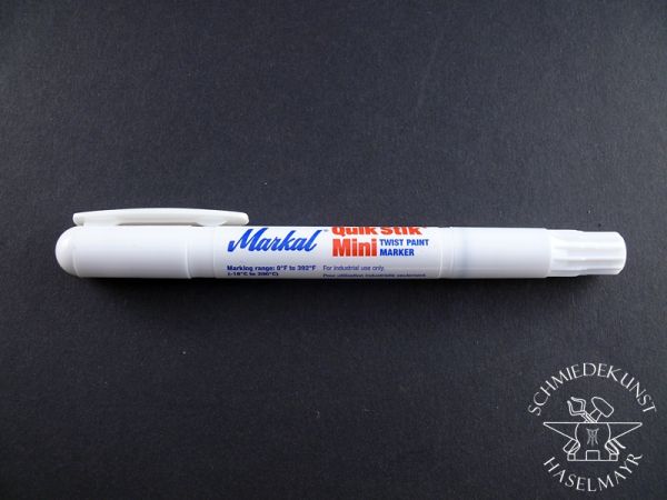 Festfarbenstift im Drehhalter weiß