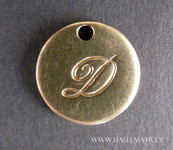 Messing klein: Buchstabe "D"
